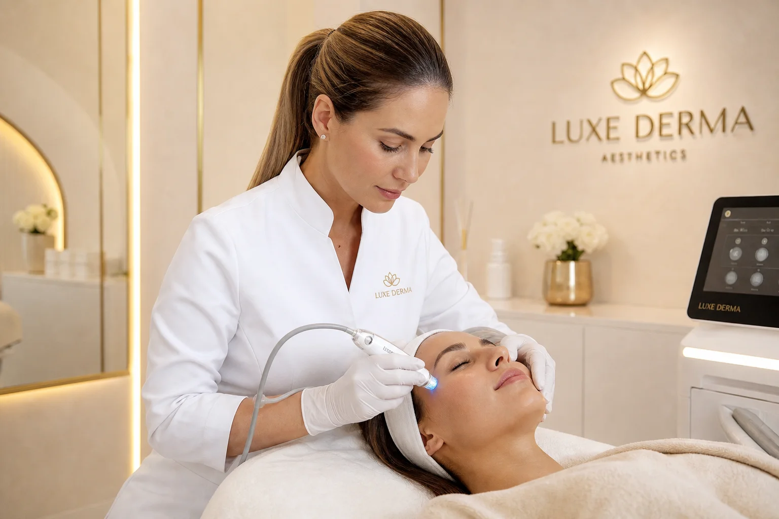 Zabieg medycyny estetycznej w salonie premium